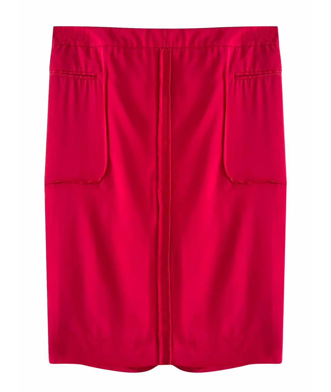 SAINT LAURENT Красная юбка миди, фото 1