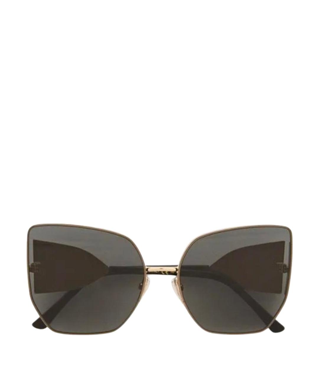 JIMMY CHOO Черные металлические солнцезащитные очки, фото 1