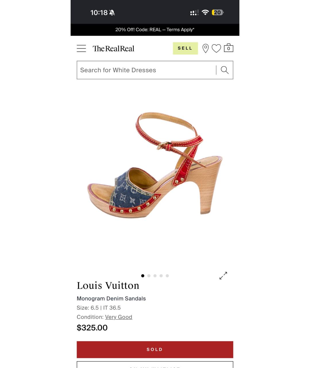 LOUIS VUITTON Синие босоножки, фото 7