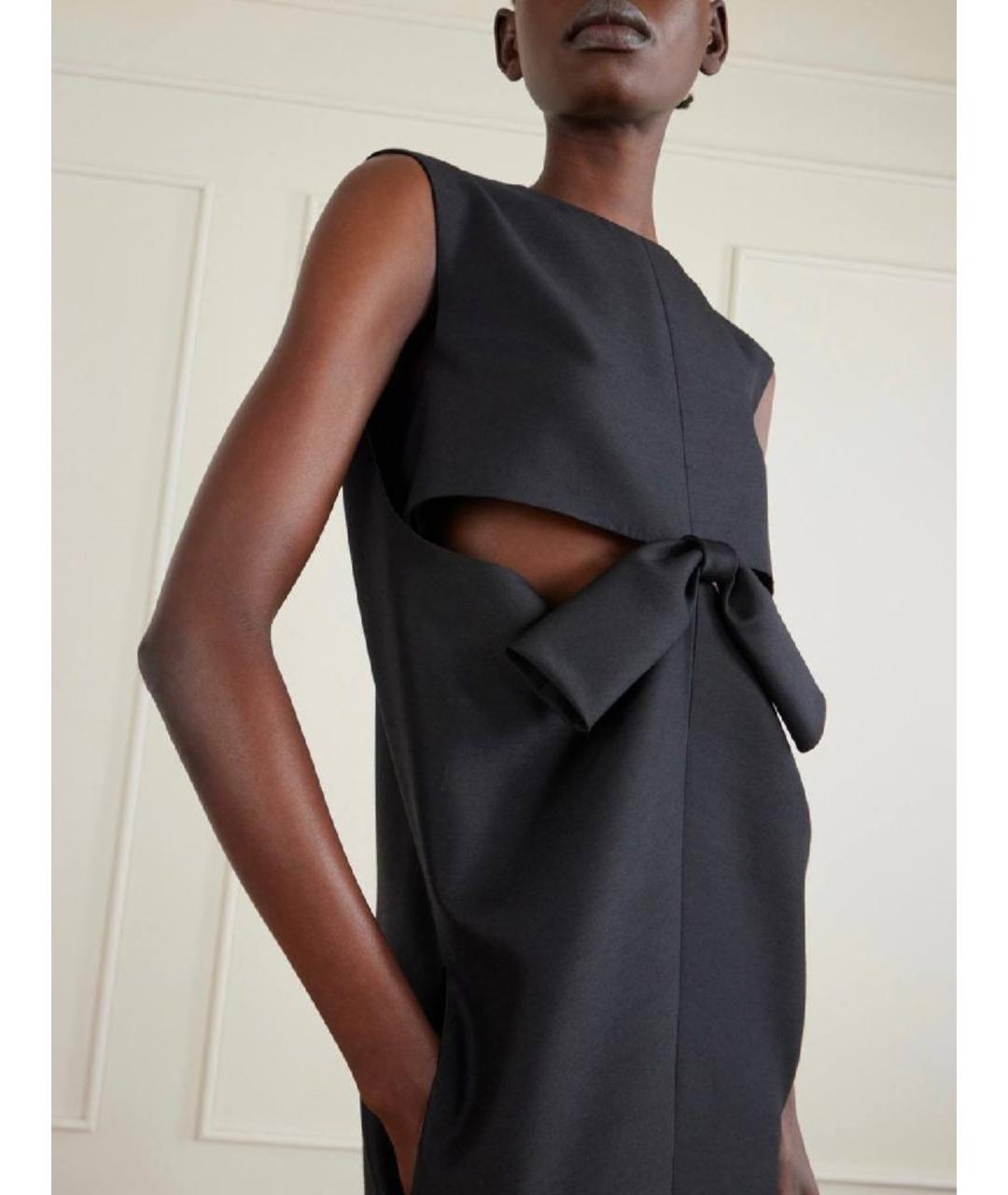 BALENCIAGA Черное шерстяное коктейльное платье, фото 5
