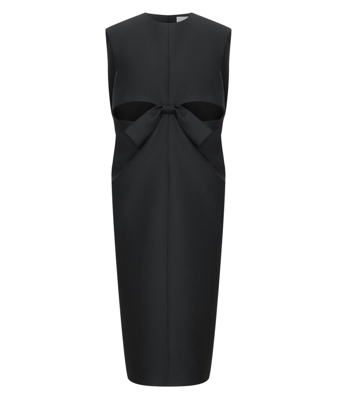 BALENCIAGA Черное шерстяное коктейльное платье, фото 1