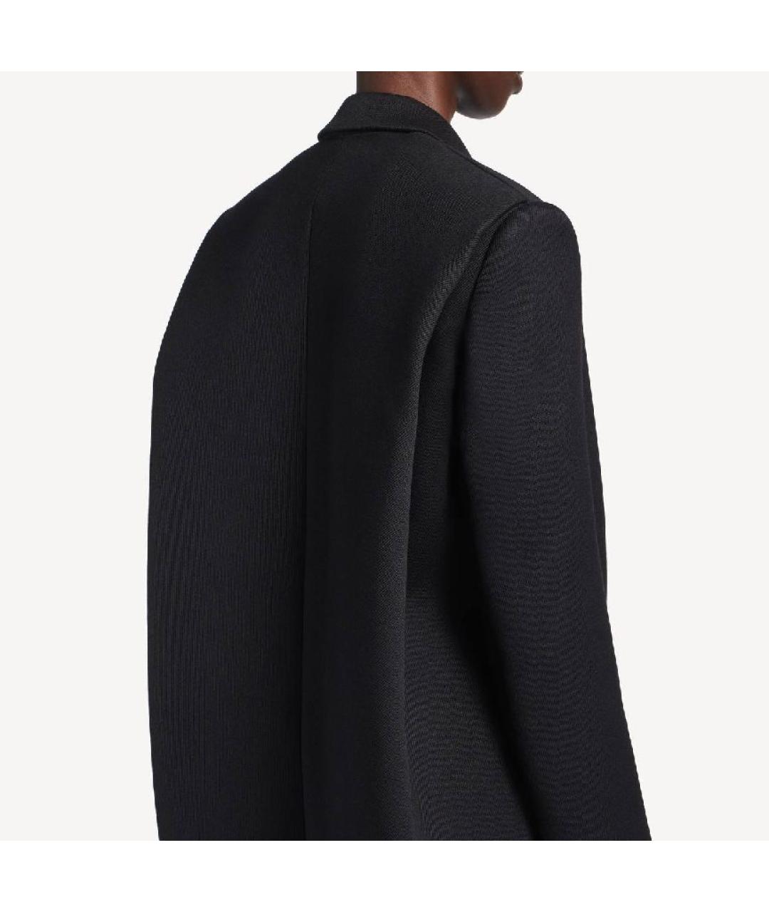 BALENCIAGA Черное шерстяное пальто, фото 3