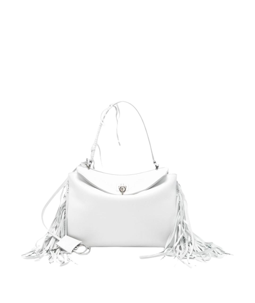BALENCIAGA Белая кожаная сумка тоут, фото 1