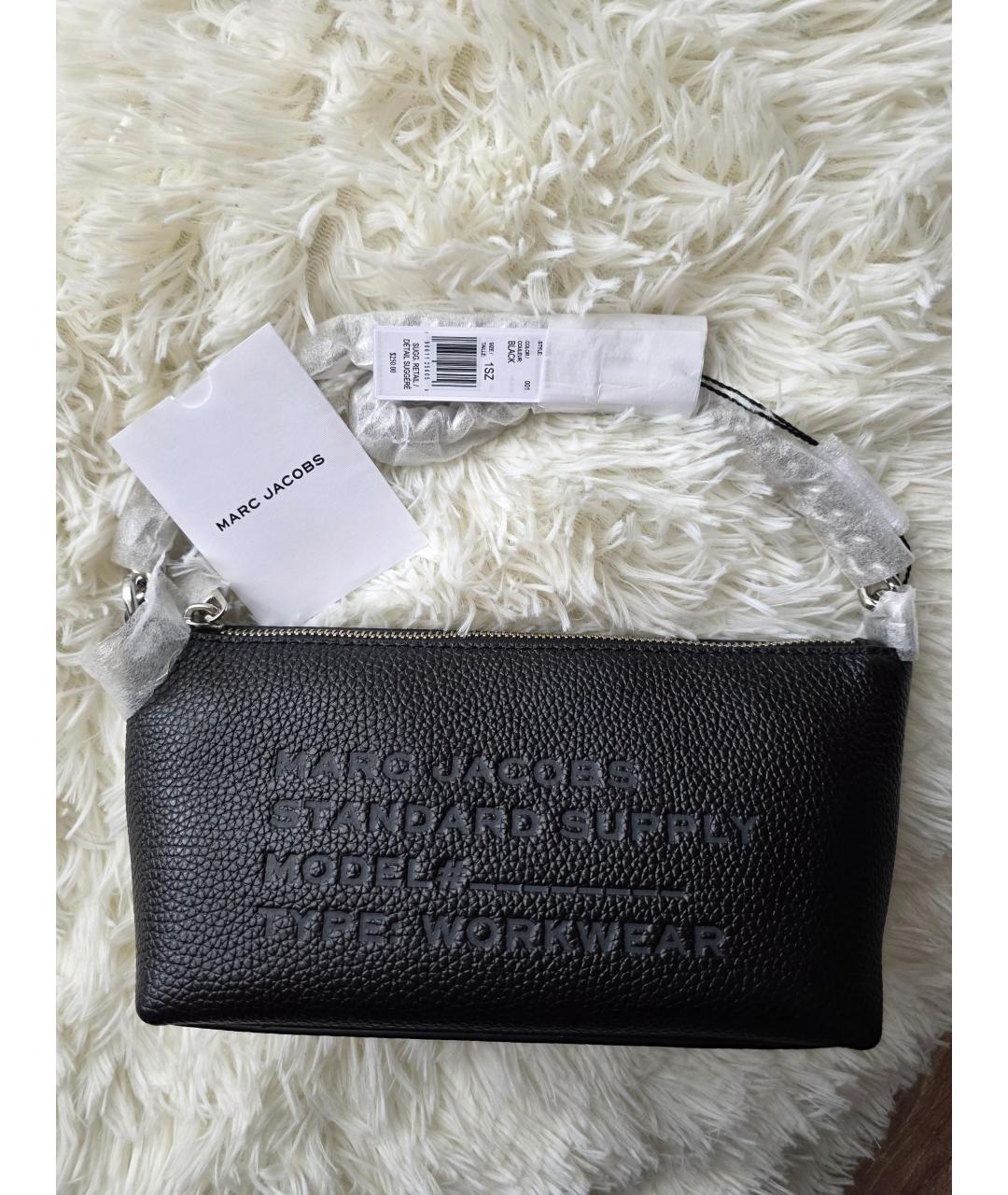 MARC JACOBS Черная кожаная сумка через плечо, фото 6