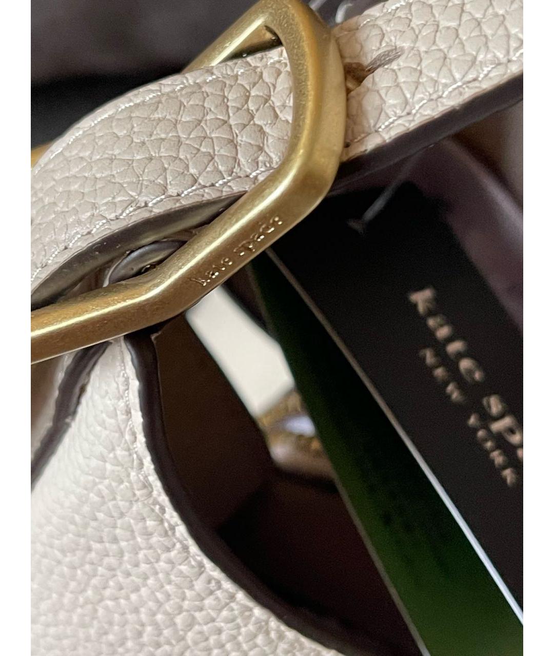 KATE SPADE Белая кожаная сумка тоут, фото 5