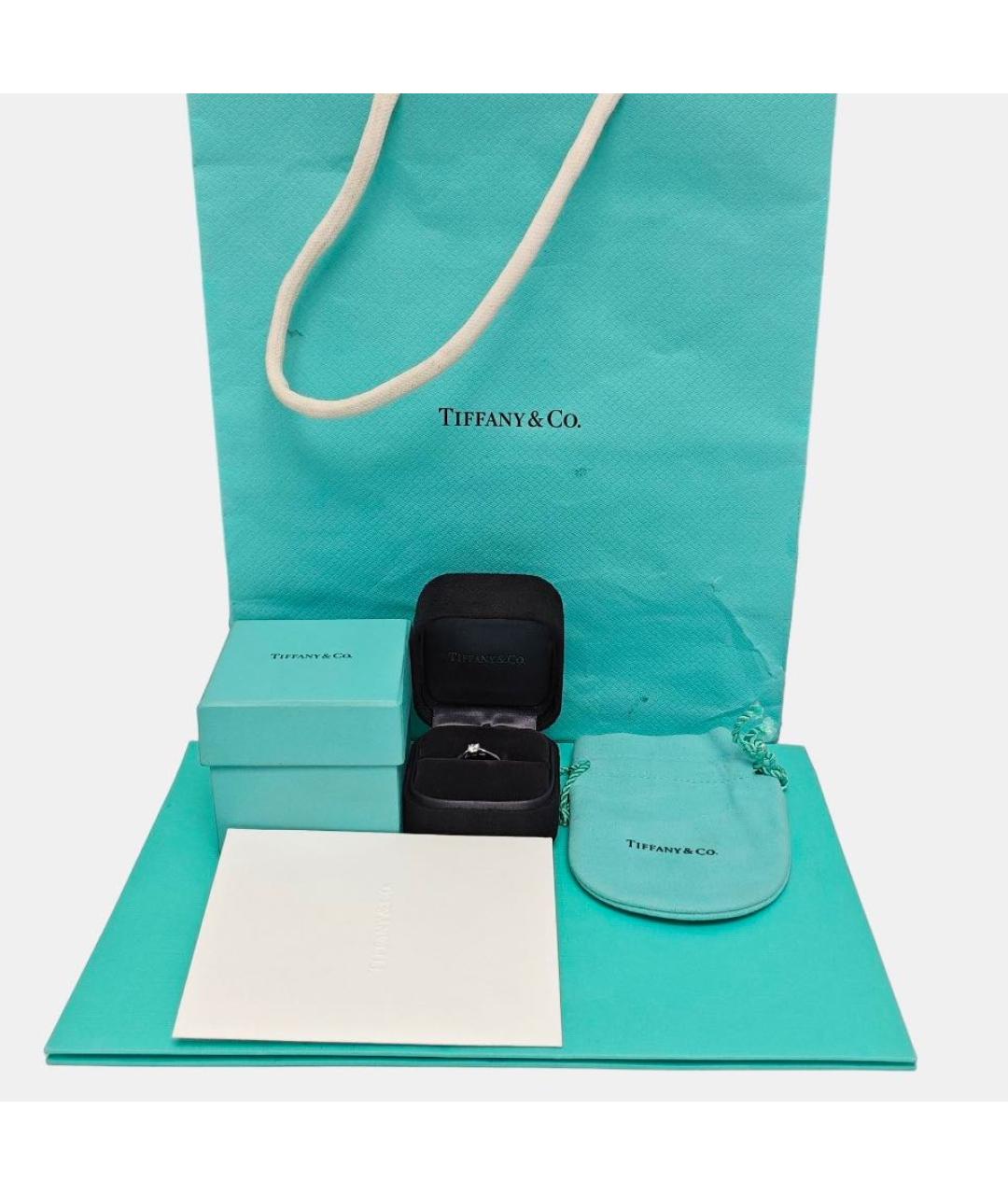 TIFFANY&CO Серебряное платиновое кольцо, фото 4