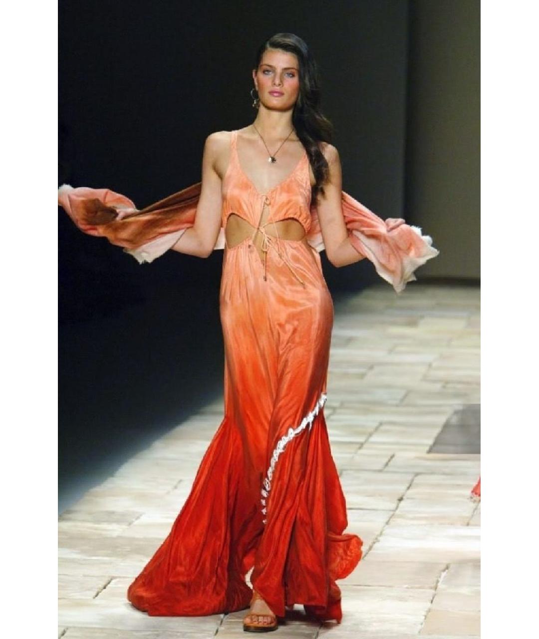 GIVENCHY Коралловая шелковая блузы, фото 8