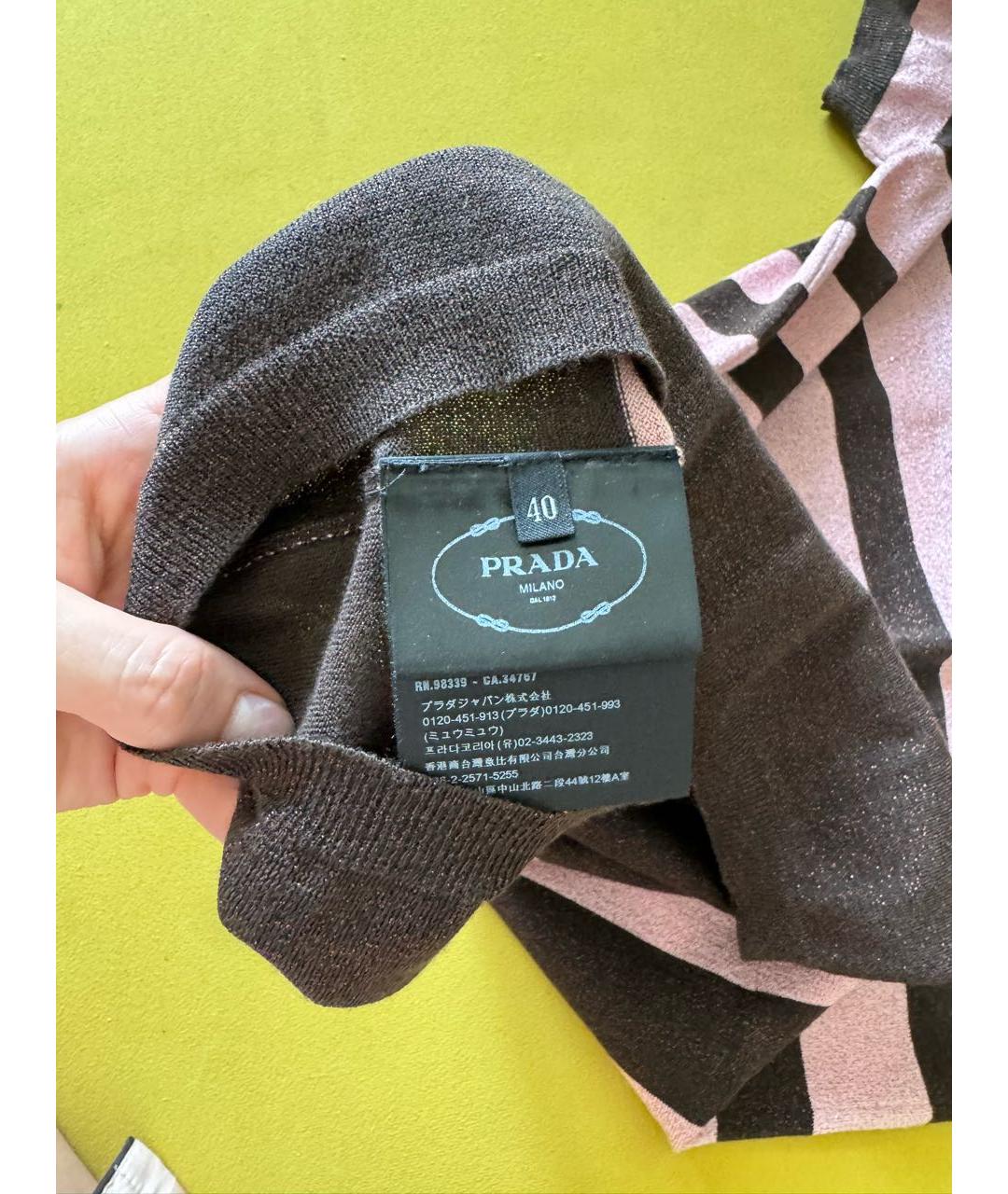 PRADA Розовая футболка, фото 4
