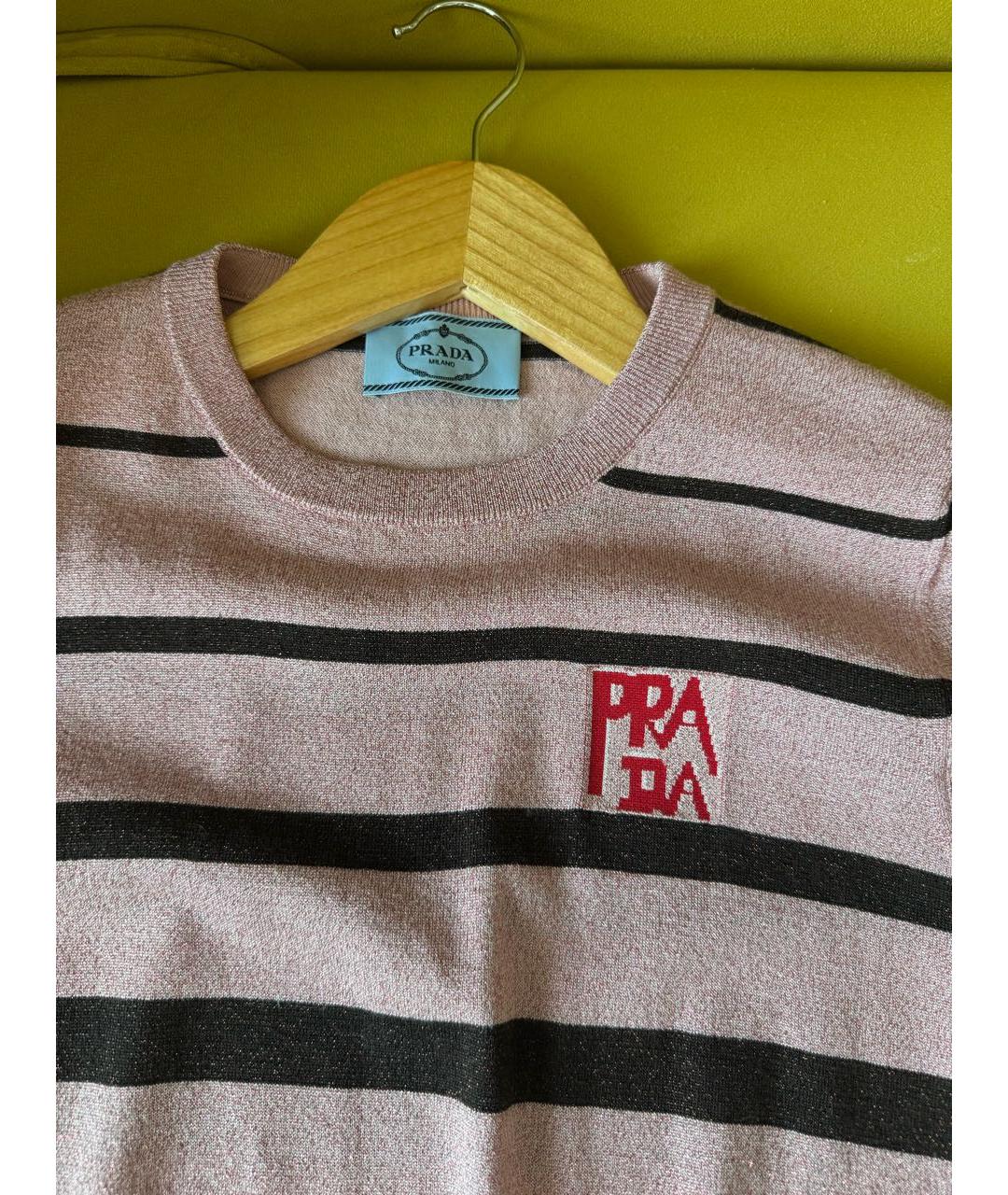 PRADA Розовая футболка, фото 3