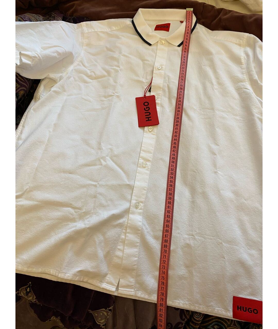 HUGO BOSS Белая хлопковая кэжуал рубашка, фото 7