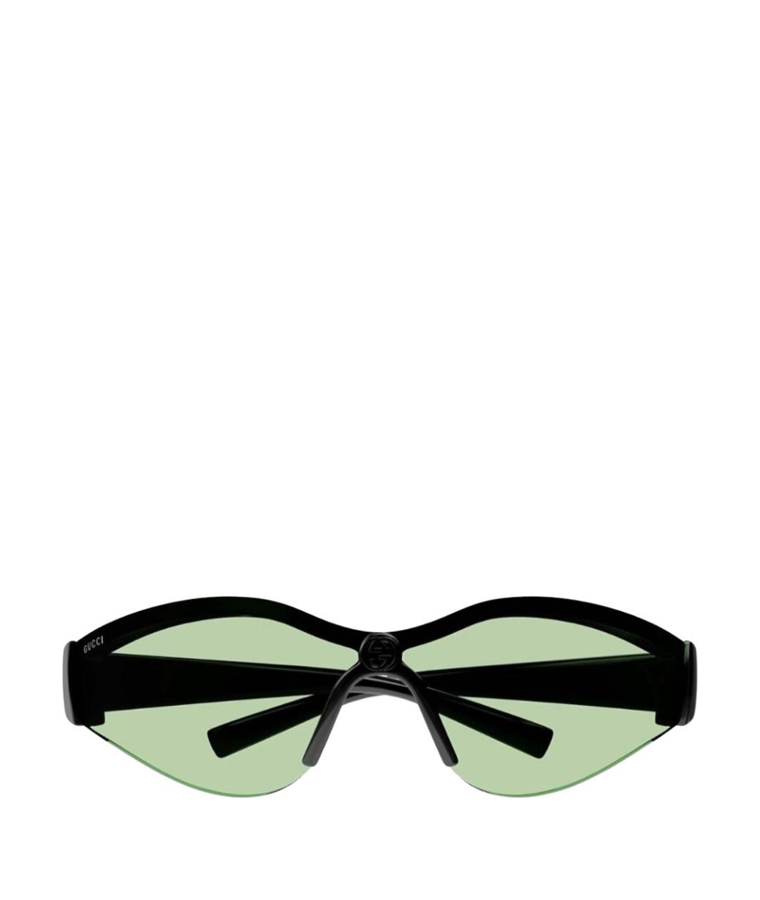 GUCCI Зеленые пластиковые солнцезащитные очки, фото 1