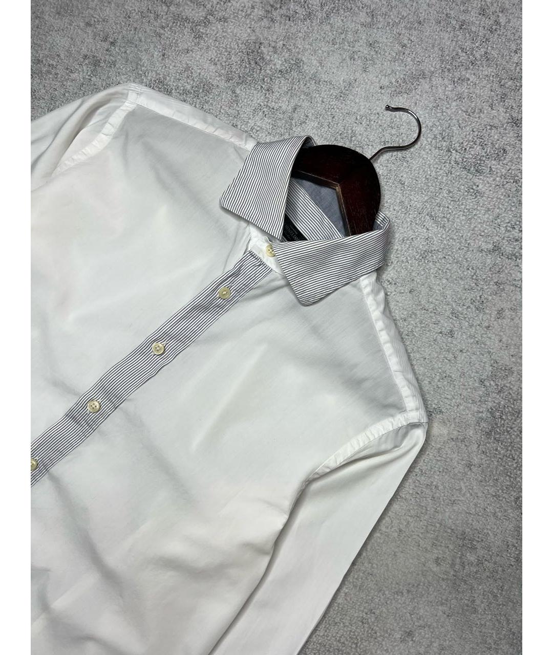 CORNELIANI Белая хлопковая классическая рубашка, фото 3