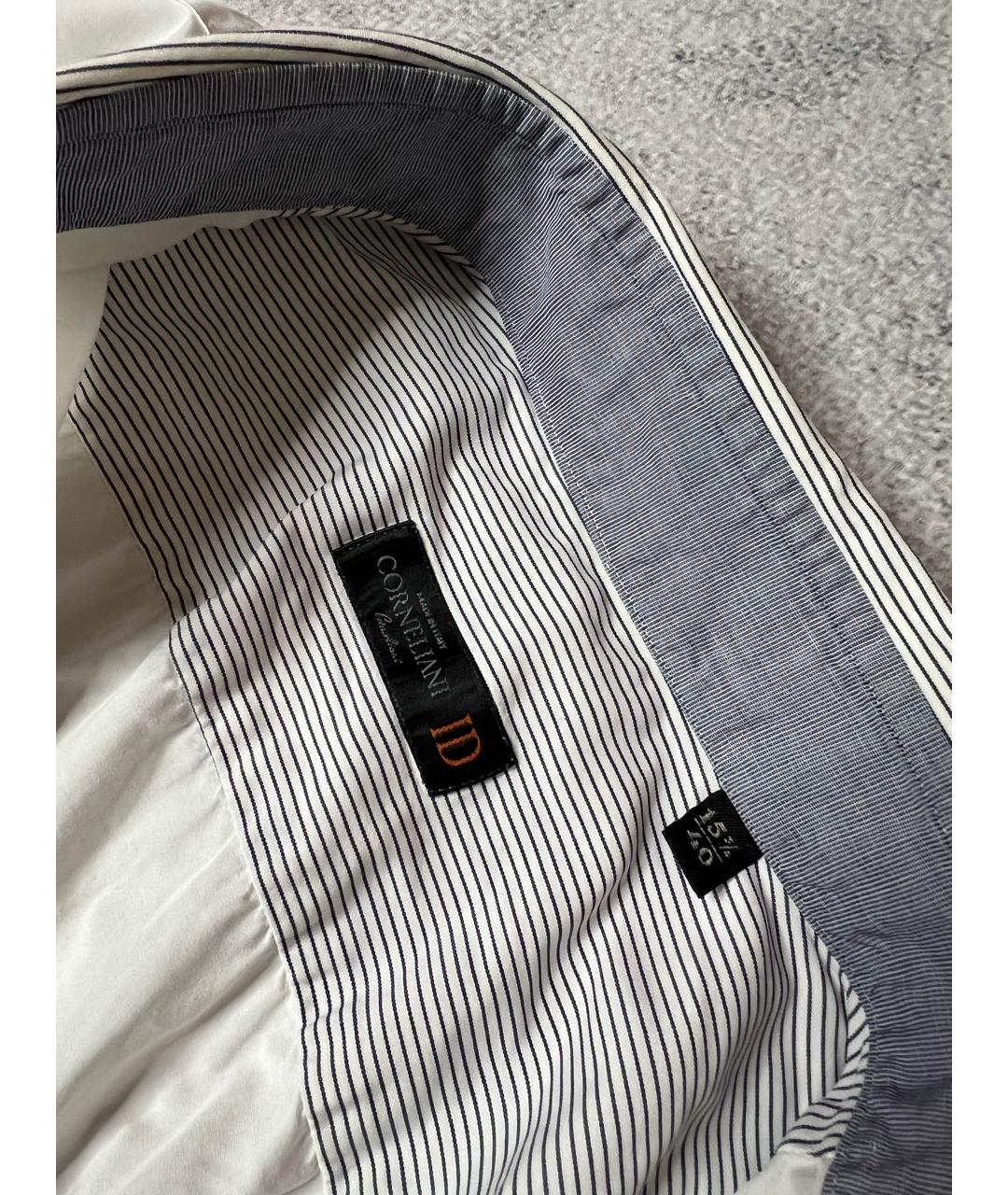 CORNELIANI Белая хлопковая классическая рубашка, фото 6