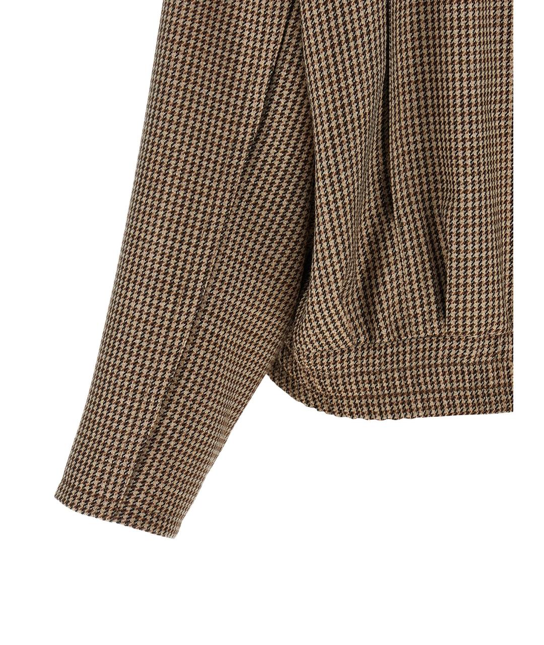BRUNELLO CUCINELLI Коричневая шерстяная куртка, фото 4