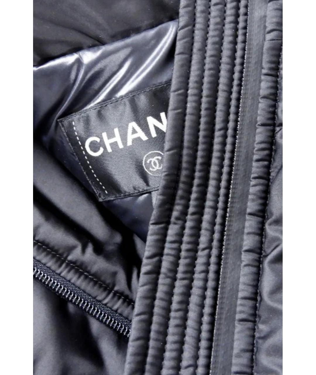 CHANEL Черная полиэстеровая куртка, фото 5