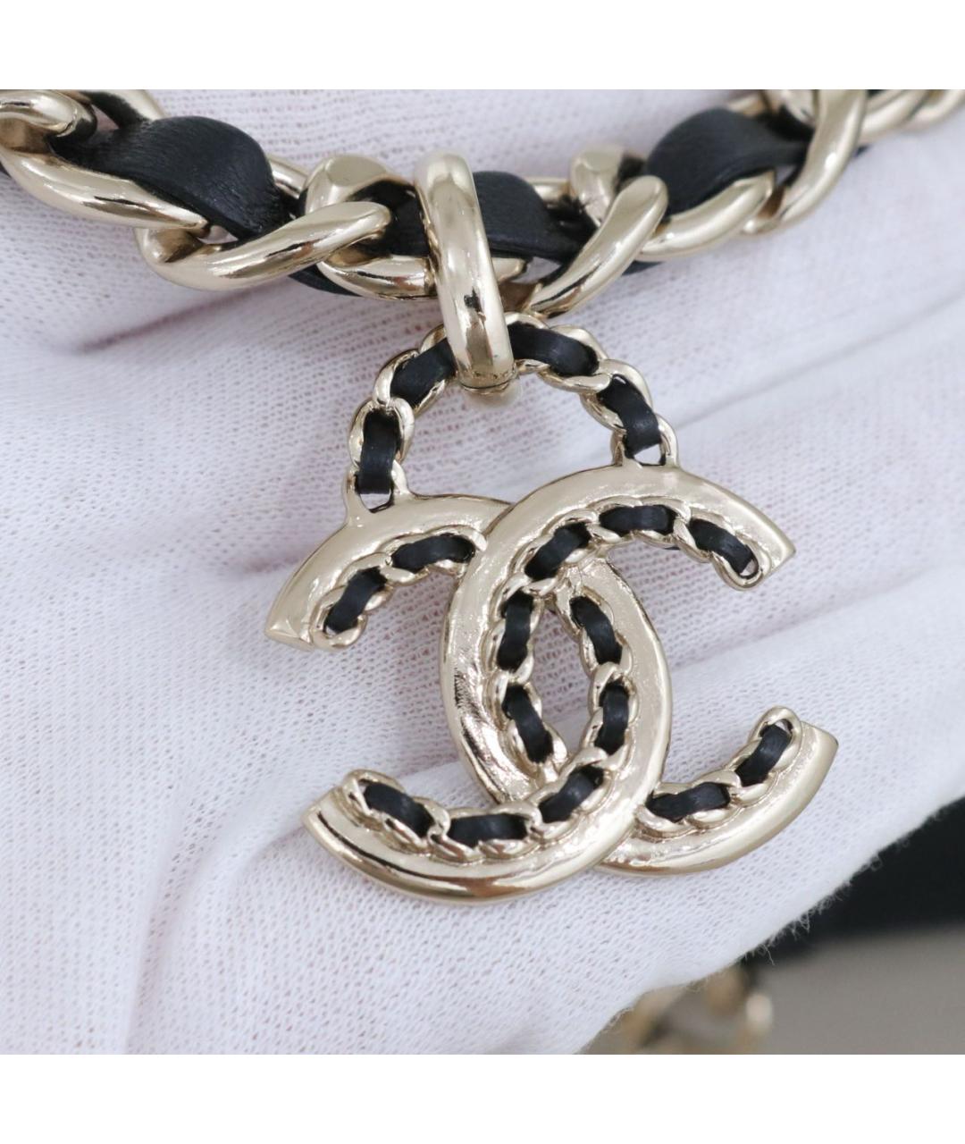 CHANEL Серебряный металлический чокер, фото 4