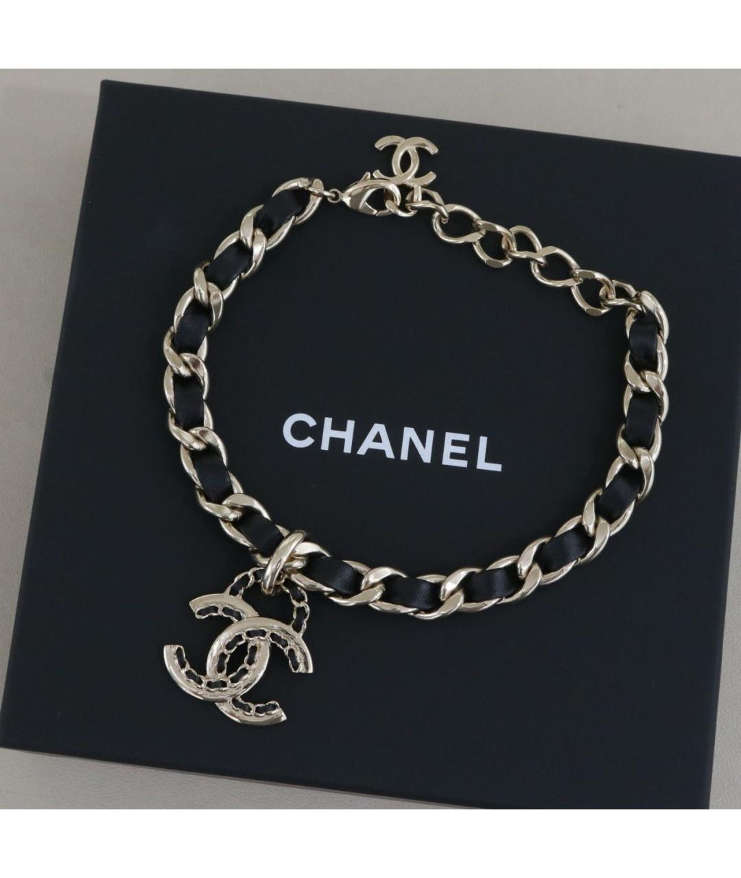 CHANEL Серебряный металлический чокер, фото 2