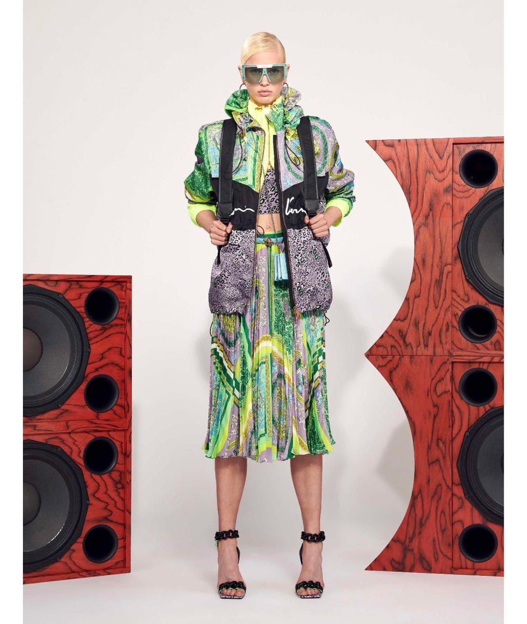 VERSACE Полиэстеровая юбка миди, фото 6