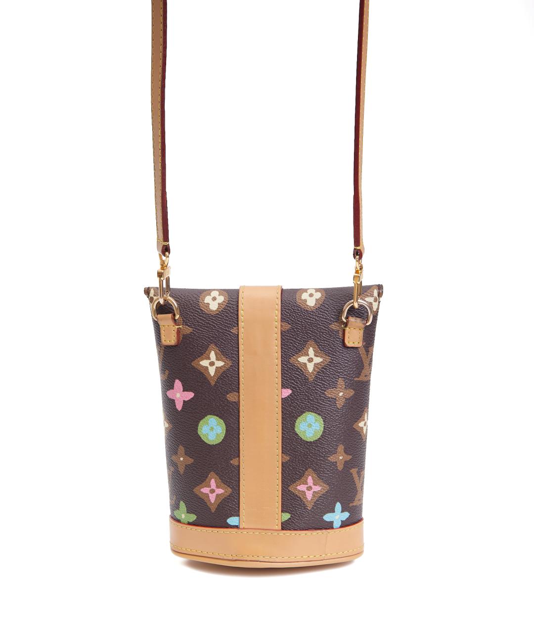 LOUIS VUITTON Коричневая кожаная сумка через плечо, фото 3