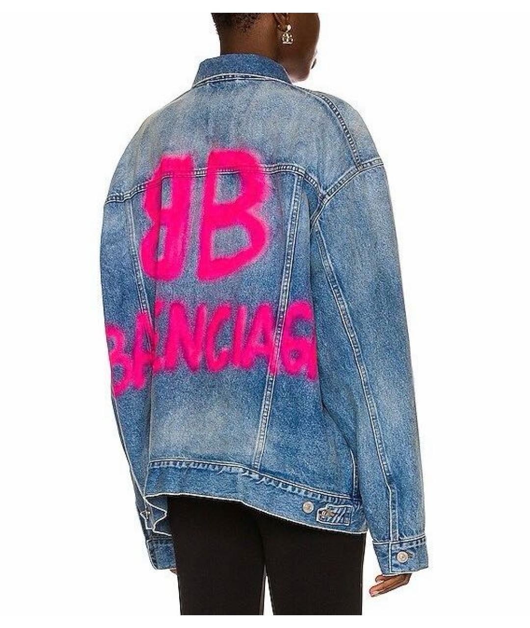 BALENCIAGA Голубая деним куртка, фото 6