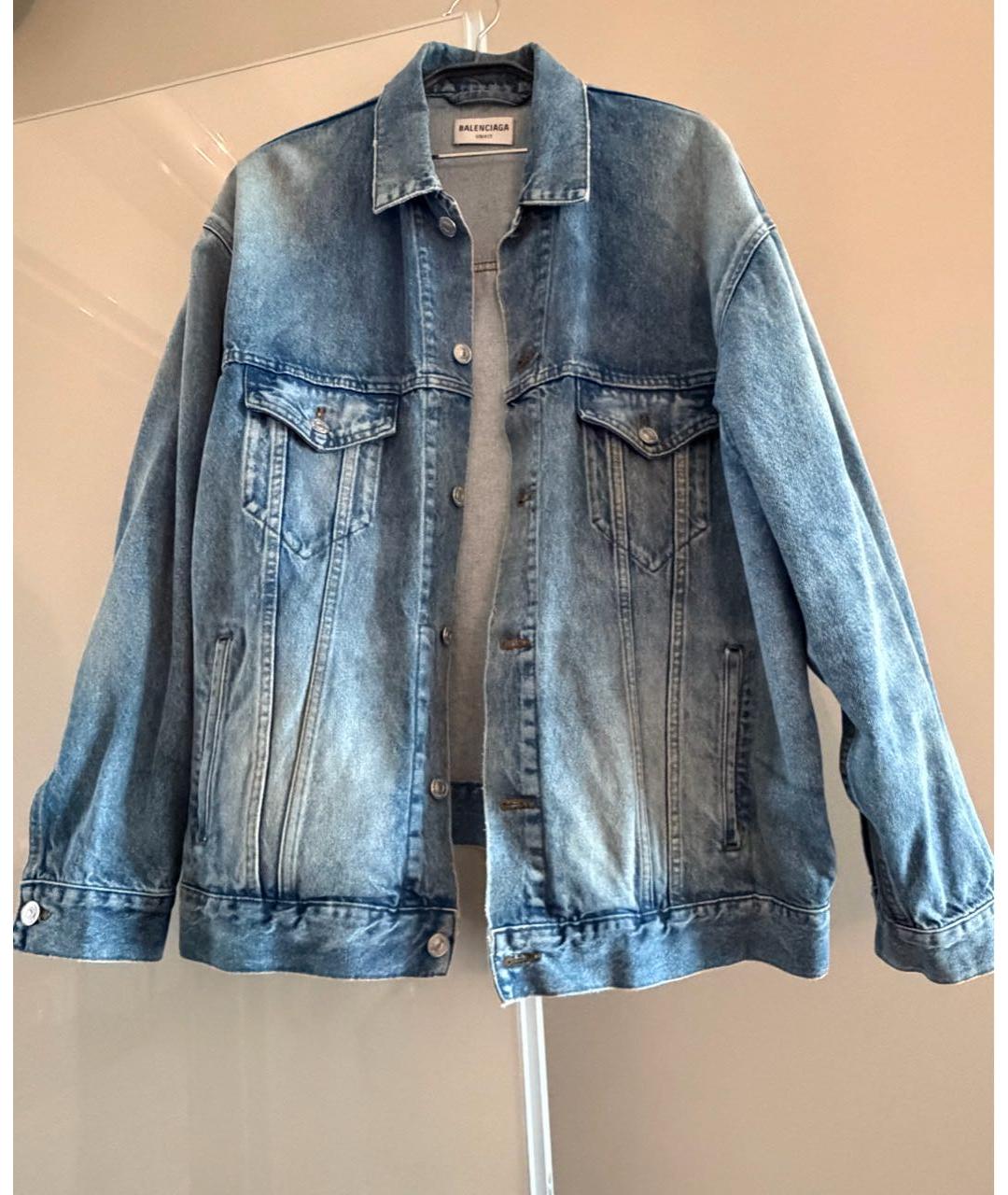 BALENCIAGA Голубая деним куртка, фото 3