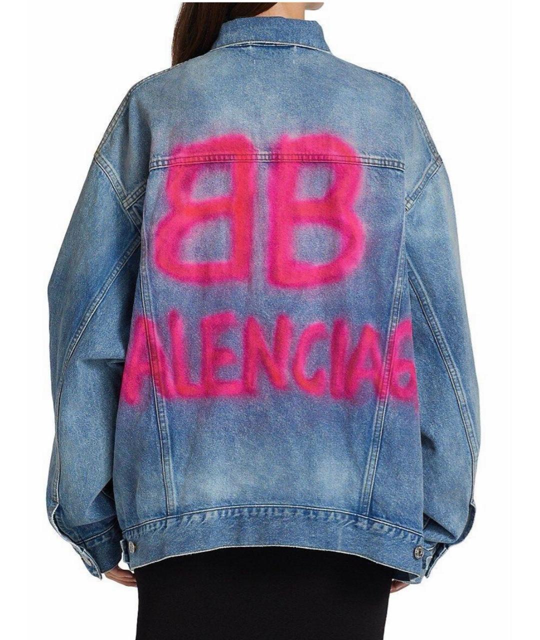 BALENCIAGA Голубая деним куртка, фото 7