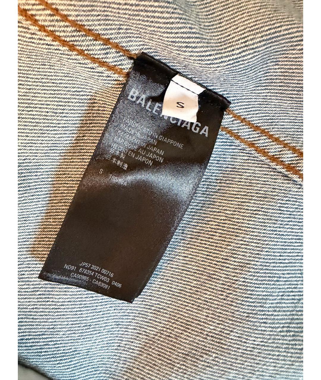 BALENCIAGA Голубая деним куртка, фото 5