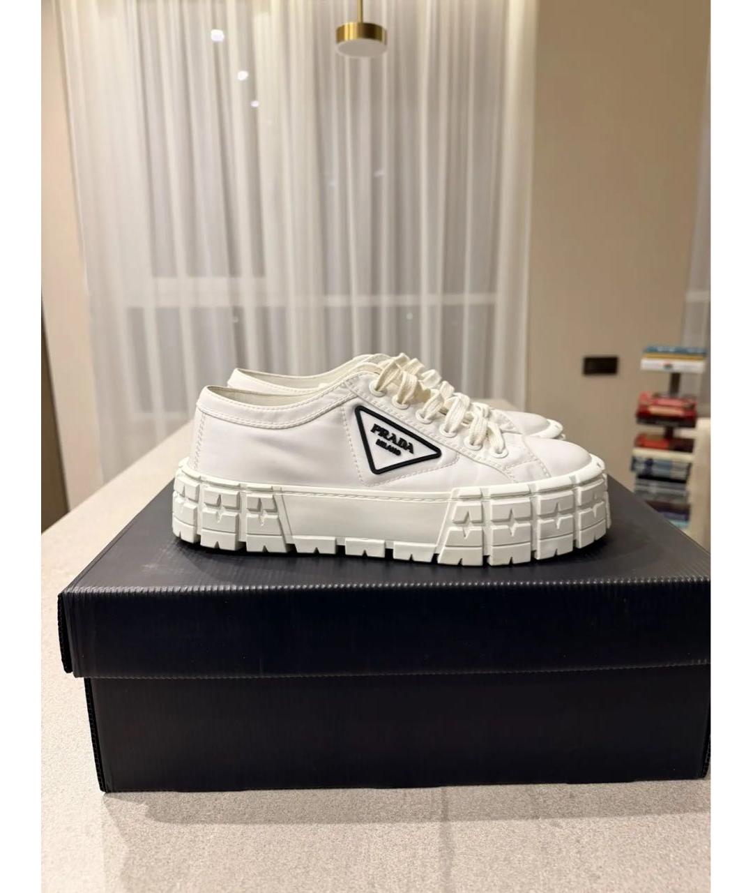 PRADA Белые кеды, фото 5