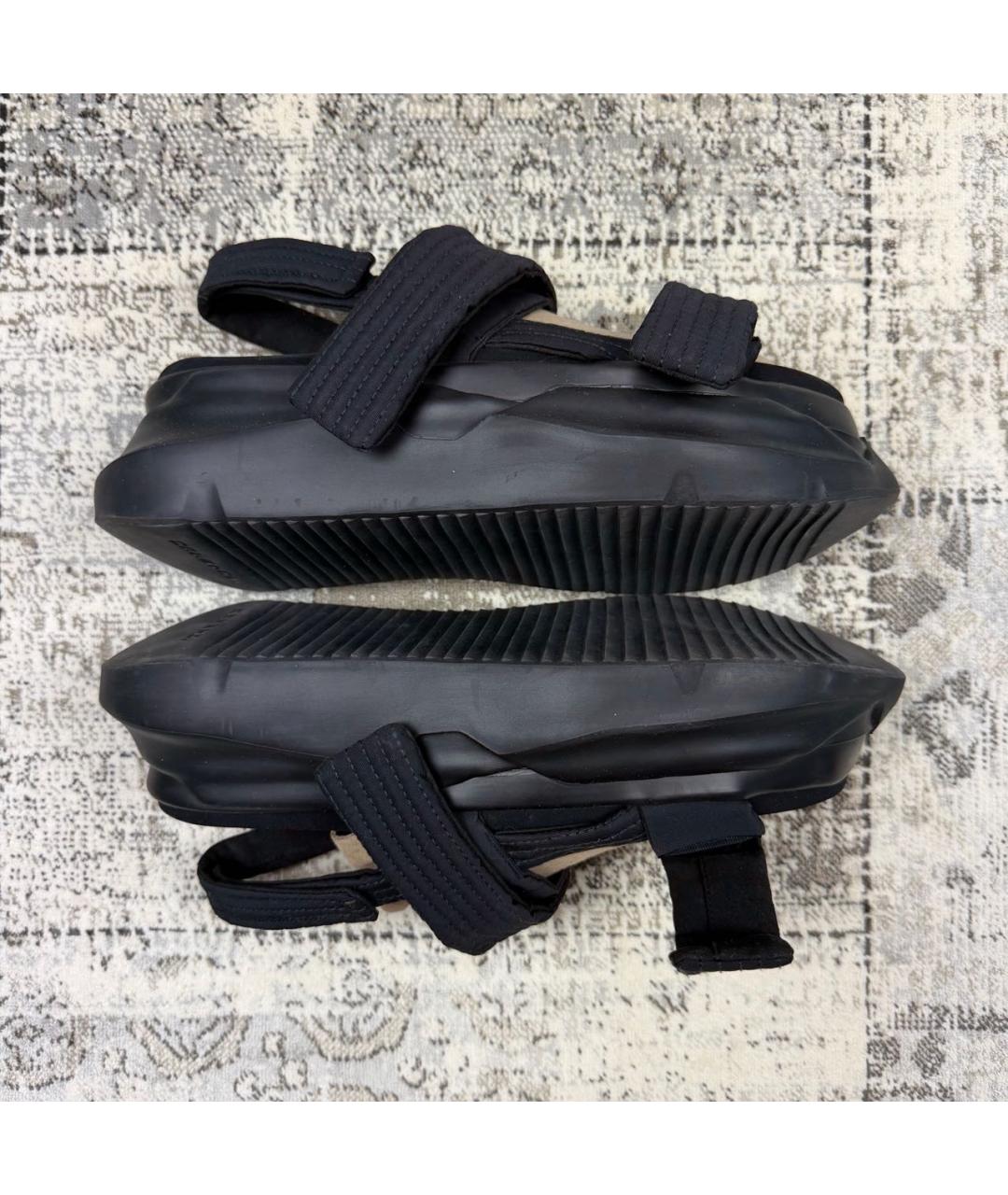 RICK OWENS DRKSHDW Черные текстильные сандалии, фото 9