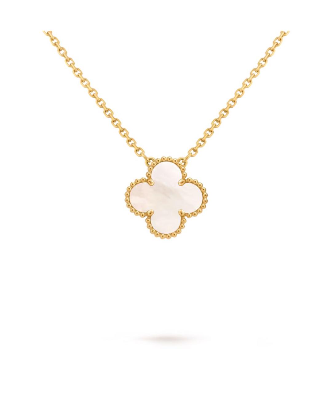 VAN CLEEF & ARPELS Белое колье из желтого золота, фото 3