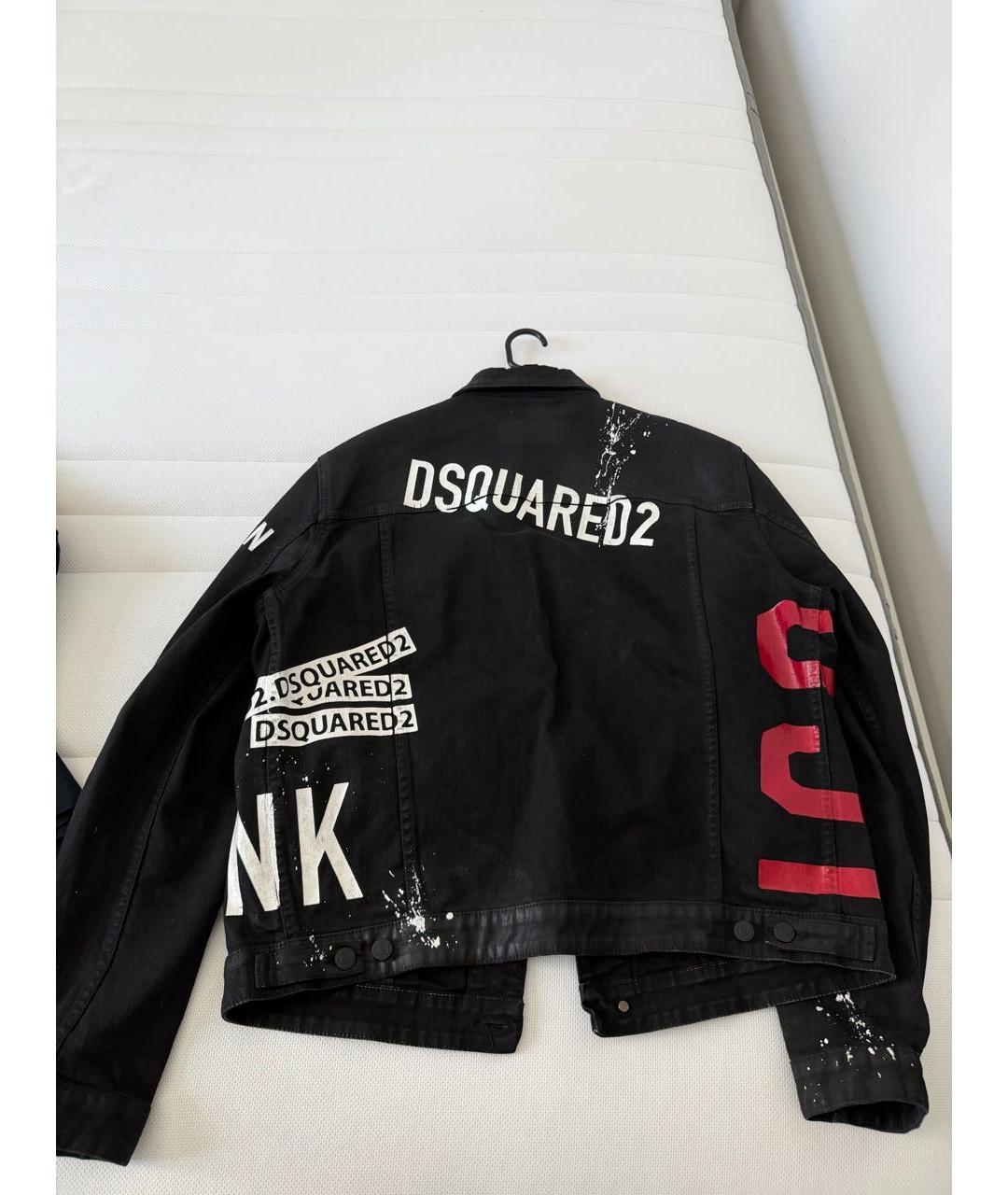 DSQUARED2 Черная деним куртка, фото 2