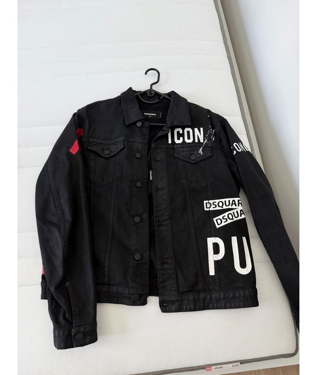 DSQUARED2 Черная деним куртка, фото 5