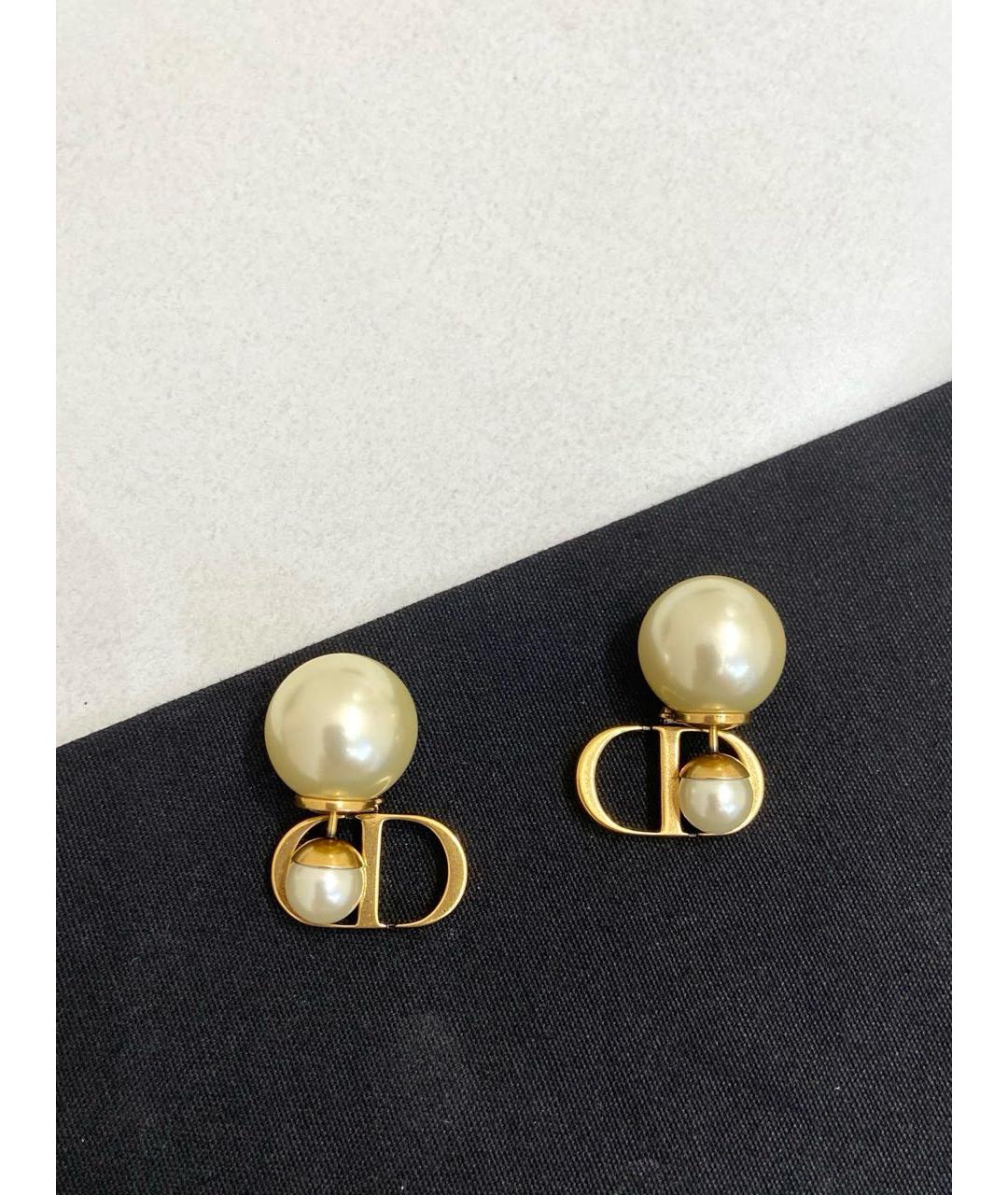 CHRISTIAN DIOR Золотые серьги, фото 5