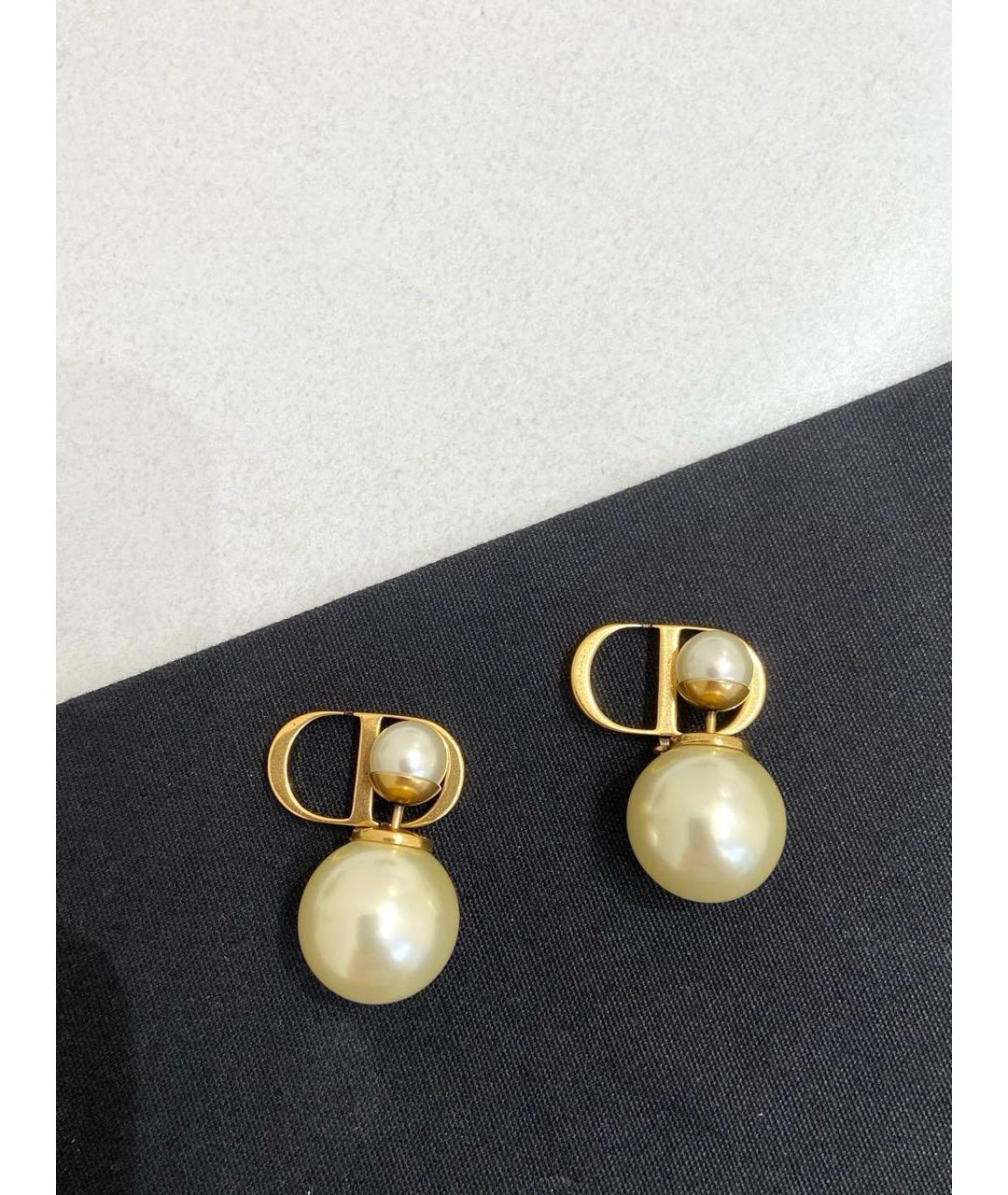 CHRISTIAN DIOR Золотые серьги, фото 2