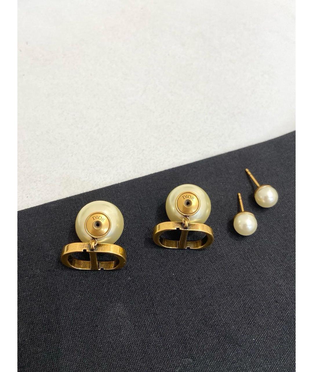 CHRISTIAN DIOR Золотые серьги, фото 4