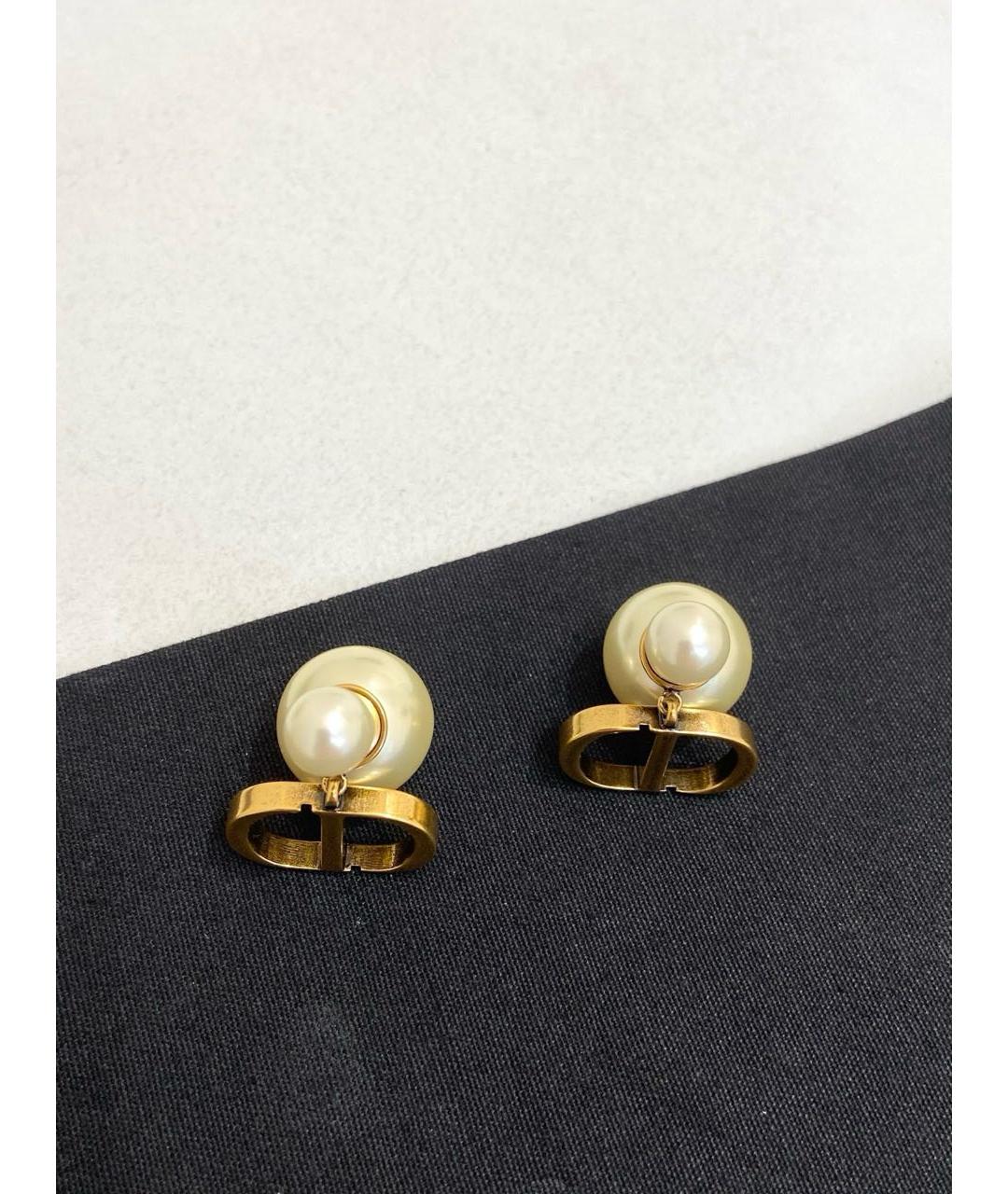 CHRISTIAN DIOR Золотые серьги, фото 3