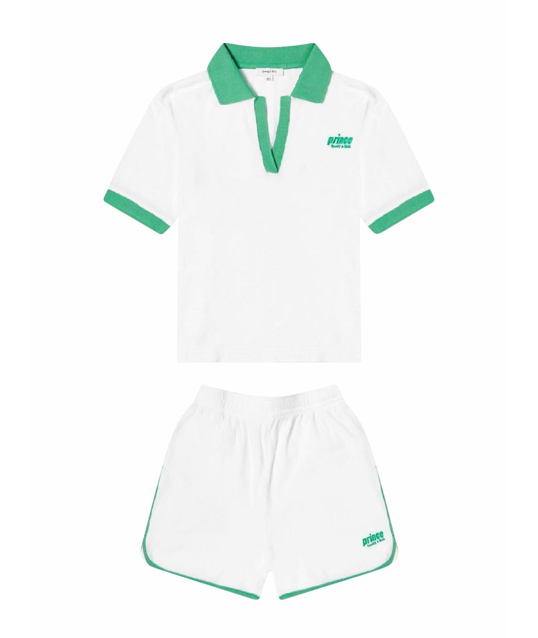 SPORTY AND RICH Белый хлопковый спортивные костюмы, фото 1
