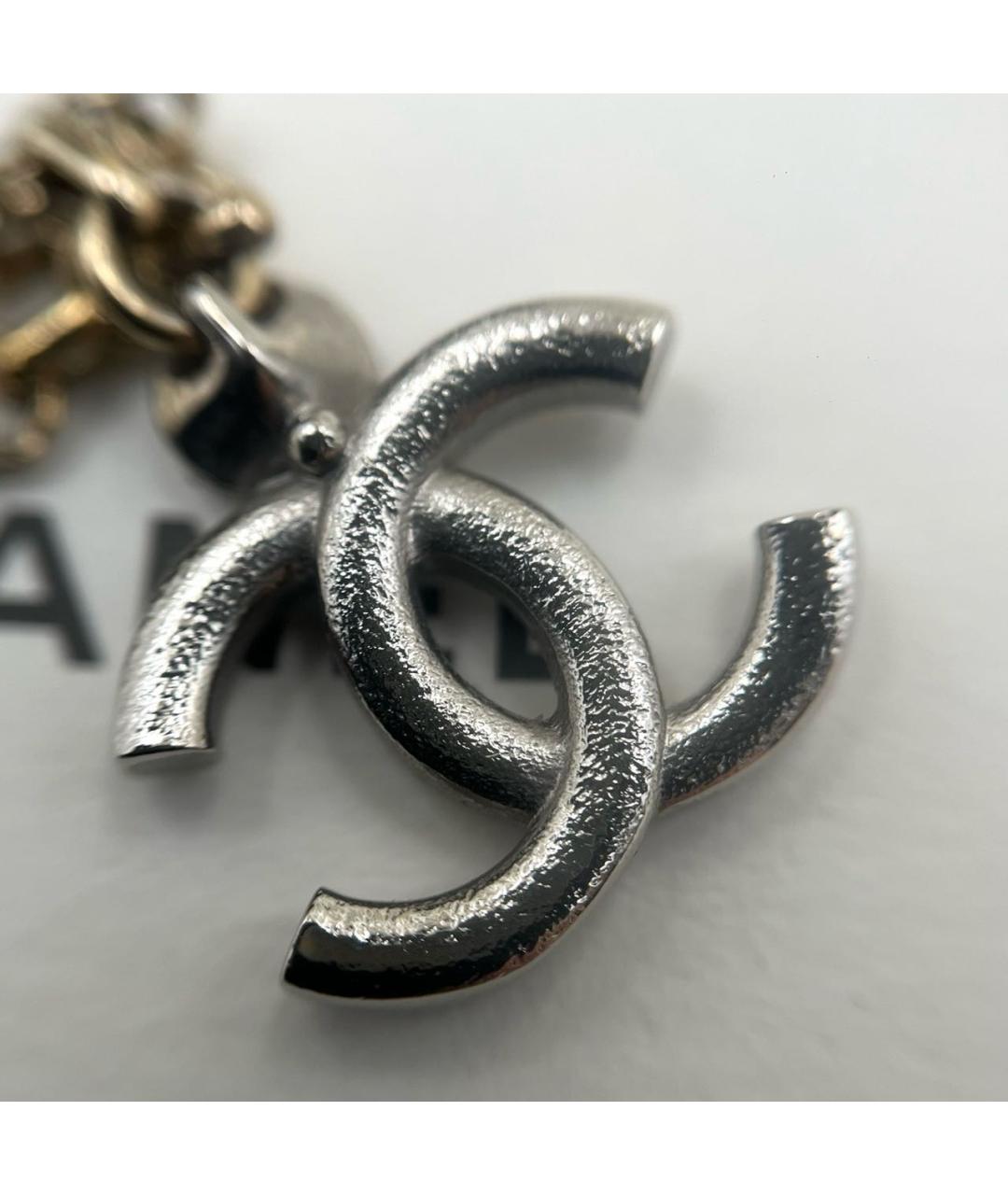 CHANEL Золотая металлическая подвеска, фото 7