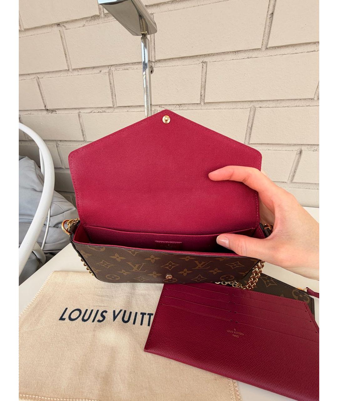LOUIS VUITTON Коричневая сумка через плечо, фото 6