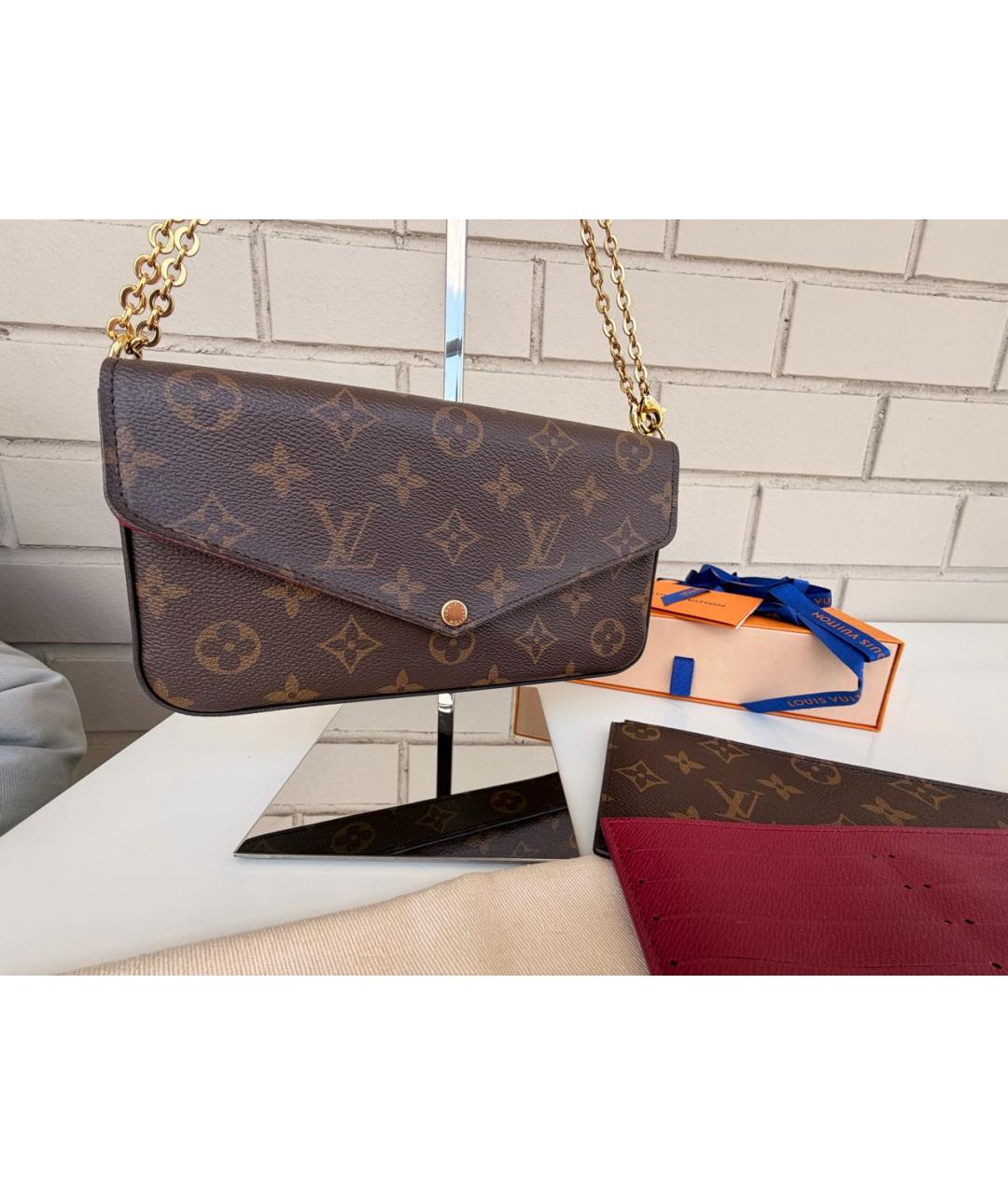LOUIS VUITTON Коричневая сумка через плечо, фото 2