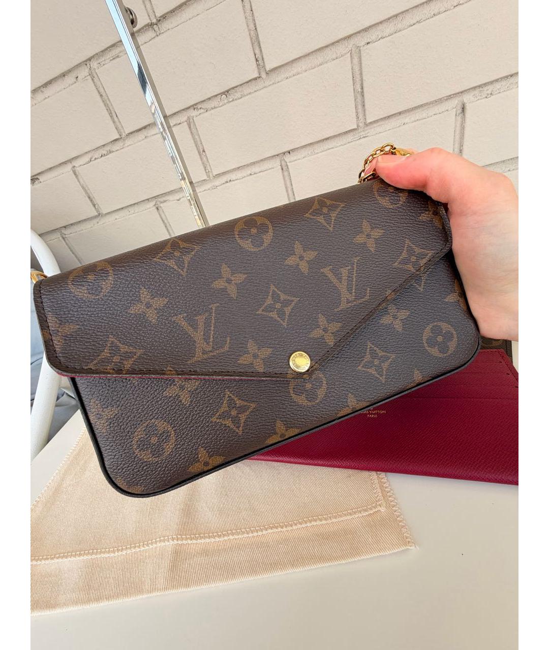 LOUIS VUITTON Коричневая сумка через плечо, фото 5