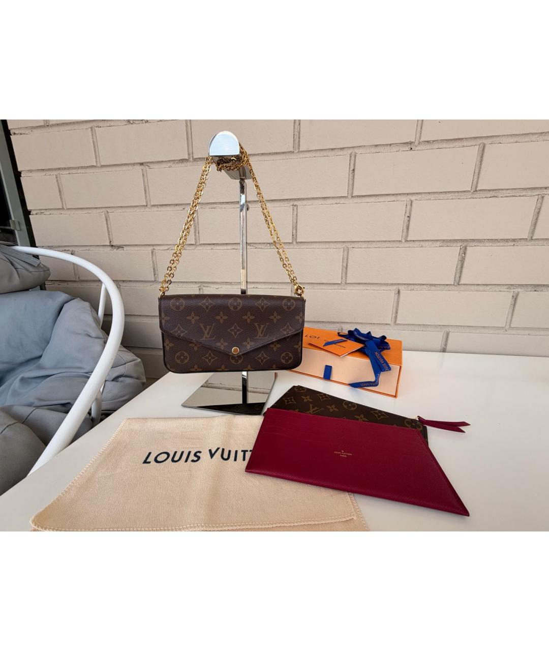 LOUIS VUITTON Коричневая сумка через плечо, фото 9