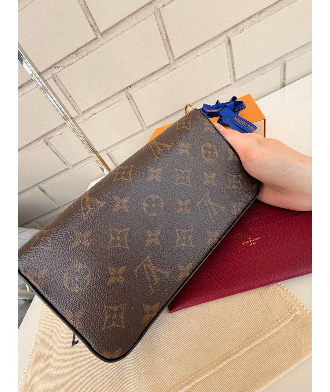 LOUIS VUITTON Коричневая сумка через плечо, фото 3