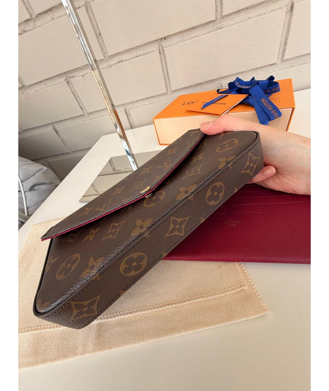 LOUIS VUITTON Коричневая сумка через плечо, фото 4