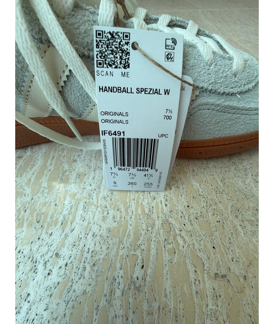ADIDAS Голубые замшевые кеды, фото 5