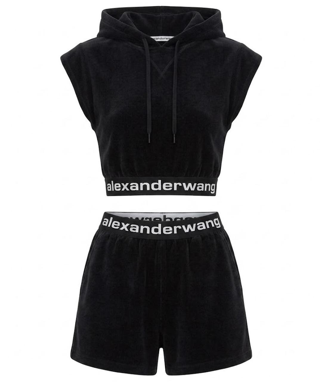 T BY ALEXANDER WANG Черный хлопковый спортивные костюмы, фото 1