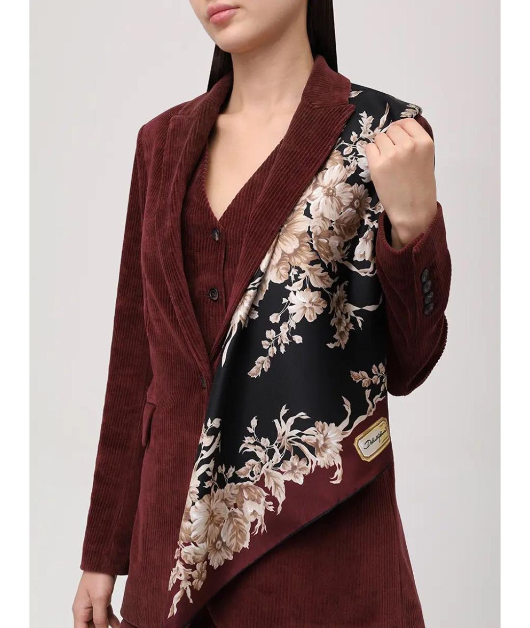 DOLCE&GABBANA Мульти шелковый платок, фото 4