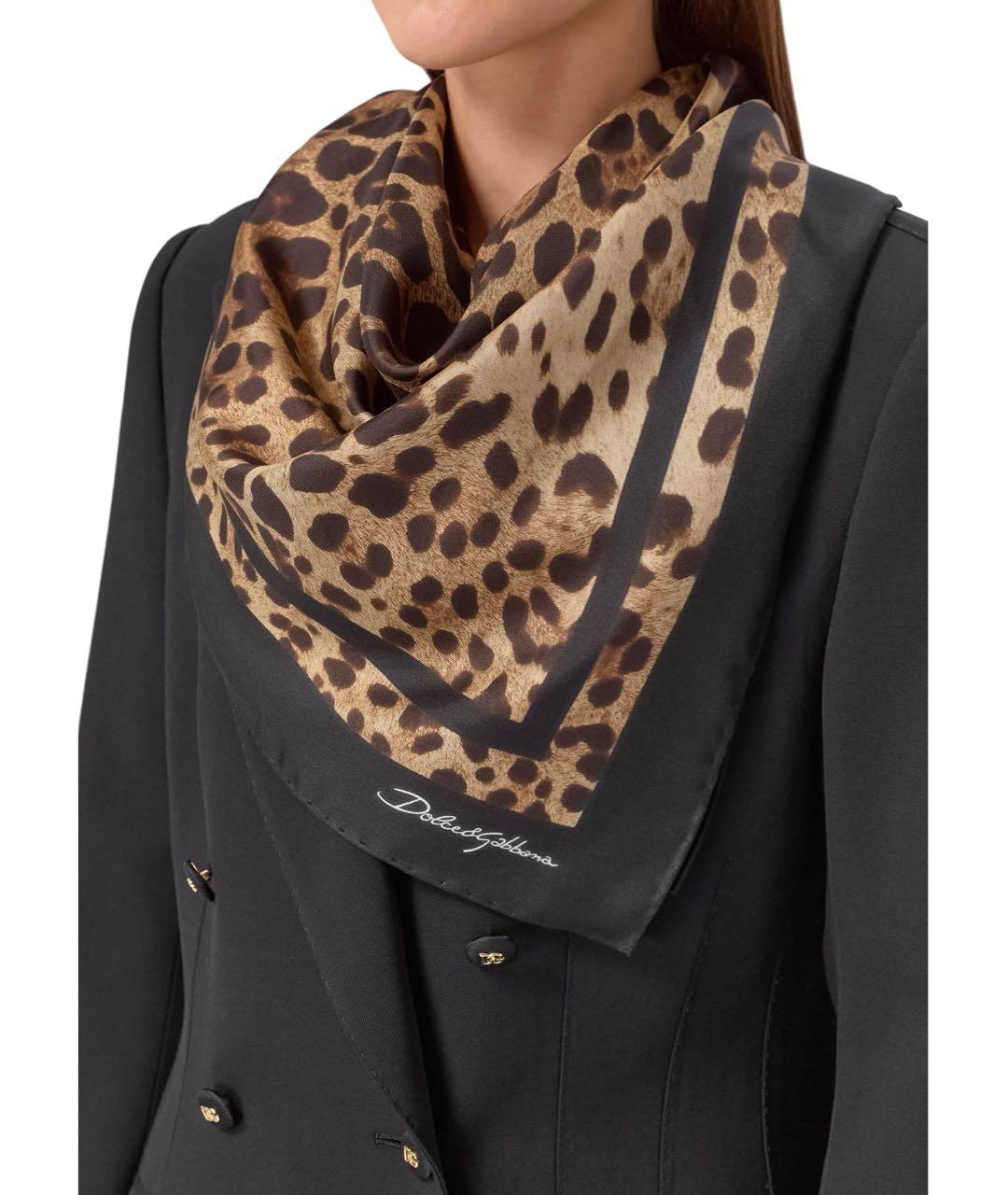 DOLCE&GABBANA Мульти шелковый платок, фото 4
