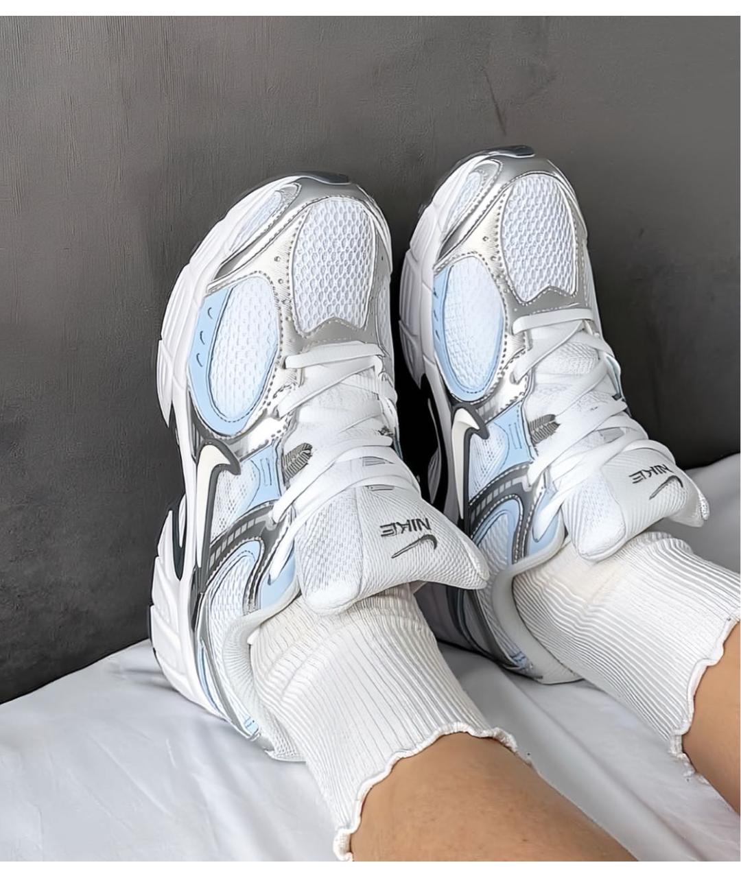 NIKE Белые текстильные кроссовки, фото 7