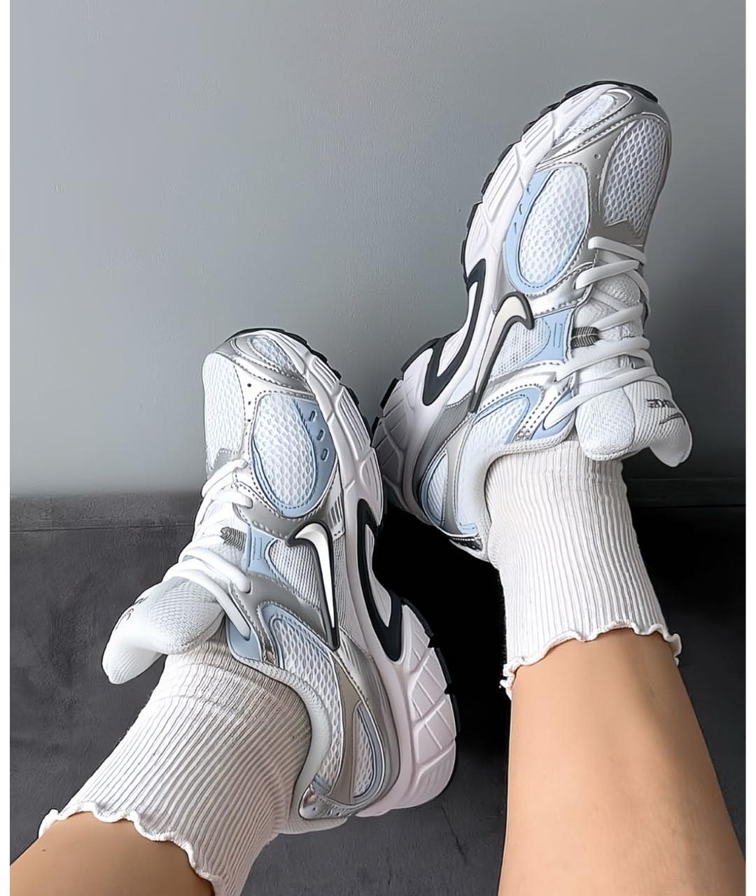 NIKE Белые текстильные кроссовки, фото 8